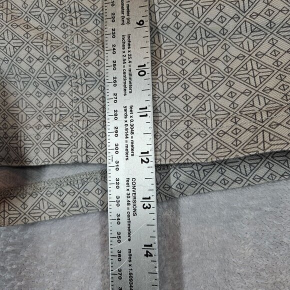 Mondetta Womens Large Patterned Cotton Blend Shorts Gray pockets casual stretch - Picture 6 of 11